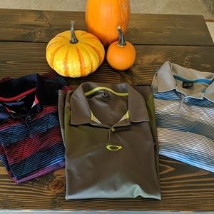 3 Men's Oakley Polo shirts